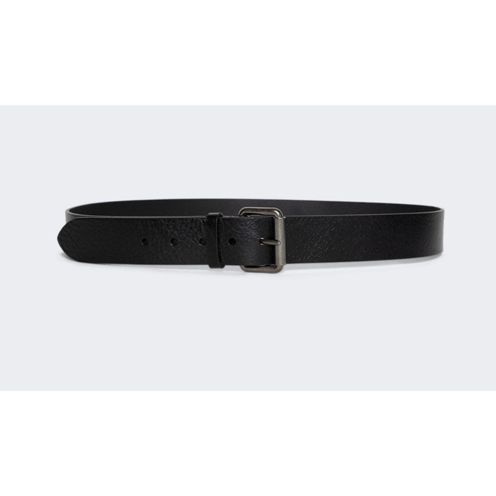 Saint Laurent Motorcycle Belt Black (size 110)